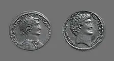 Tetradrachm (Coin) Portraying Queen Cleopatra VII, 37-33 BCE, issued by Mark Antony. Creator: Unknown