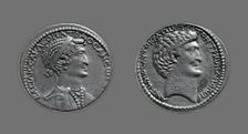 Tetradrachm (Coin) Portraying Queen Cleopatra VII, 37-33 BCE, issued by Mark Antony. Creator: Unknown