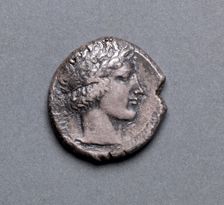 Tetradrachm: Apollo (obverse), 466-422 BC. Creator: Unknown