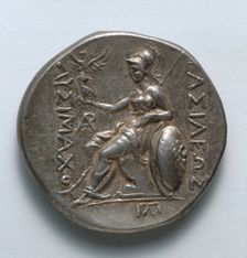 Tetradrachm: Athena (reverse), 323-281 BC. Creator: Unknown