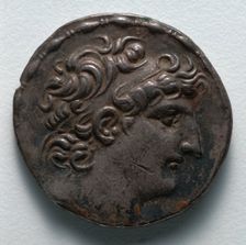 Tetradrachm: Head of Antiochus VIII (obverse), 111-109 BC. Creator: Unknown