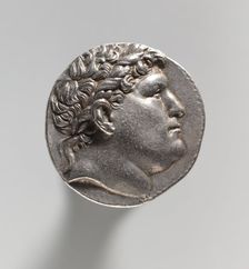 Tetradrachm: Head of Philetauros with Laureate Diadem (obverse), 262-241 BC. Creator: Unknown