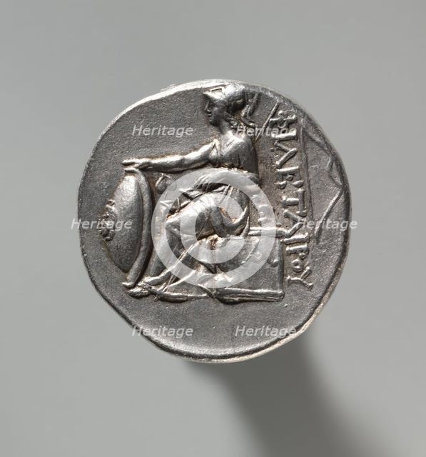 Tetradrachm: Head of Philetauros with Laureate Diadem (reverse), 262-241 BC. Creator: Unknown.