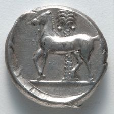 Tetradrachm: Persephone (reverse), 380 BC. Creator: Unknown