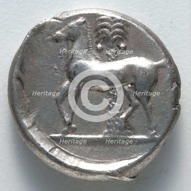Tetradrachm: Persephone (reverse), 380 BC. Creator: Unknown.