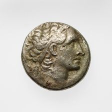 Tetradrachm with Ptolemy XIII (?), (1st century BC ?). Creator: Unknown
