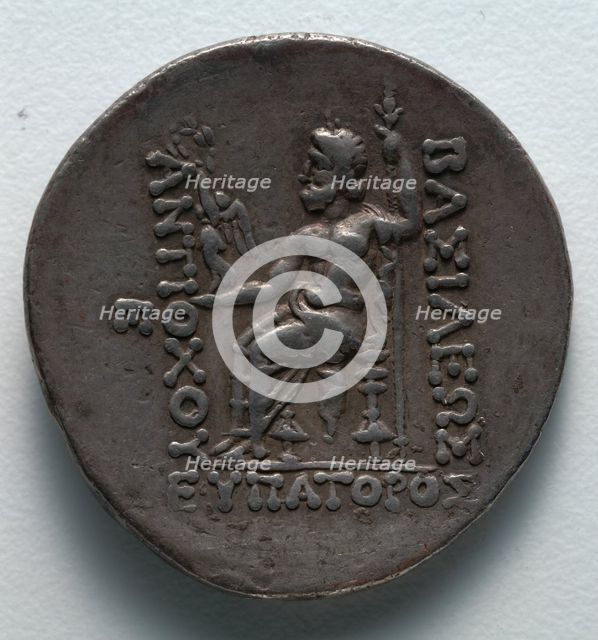 Tetradrachm: Zeus (reverse), 164-162 BC. Creator: Unknown.