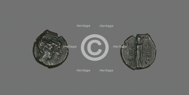 Tetras (Coin) Depicting the Dioscuri, 203-89 BCE. Creator: Unknown.