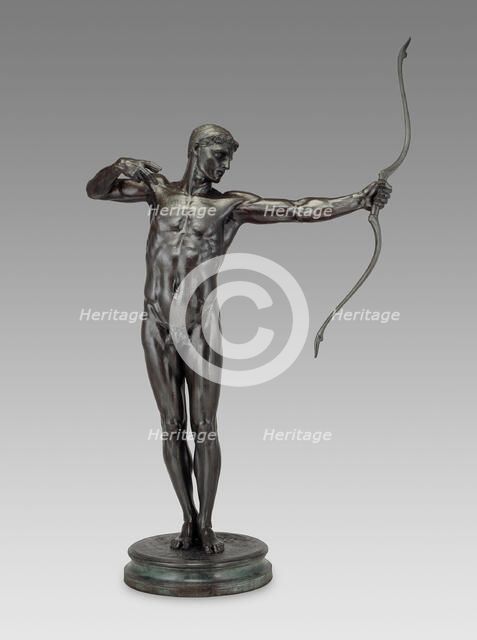 Teucer, Brother of Ajax, modeled 1881 (cast 1882), executed replica c. 1891. Creator: Hamo Thornycroft.