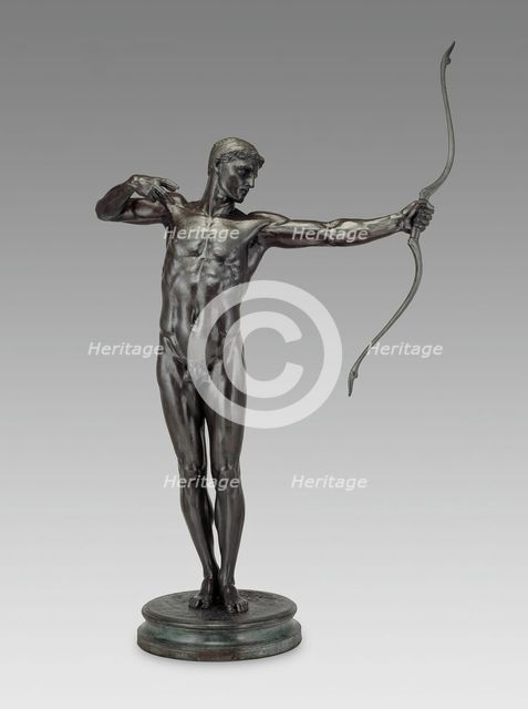 Teucer, Brother of Ajax, modeled 1881 (cast 1882), executed replica c. 1891. Creator: Hamo Thornycroft.