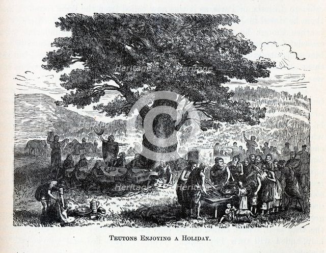Teutons Enjoying A Holiday, 1882. Artist: Anonymous  