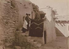 Tewa girls, c1900. Creator: Edward Sheriff Curtis