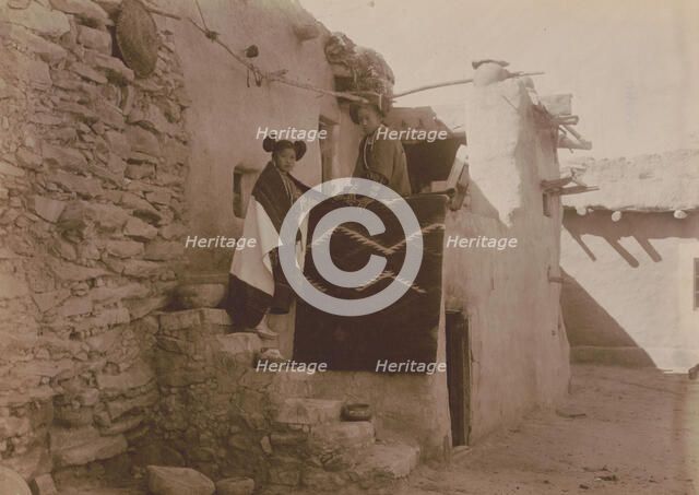 Tewa girls, c1900. Creator: Edward Sheriff Curtis.