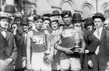 Tewanima (winner), Arquette (came in 5th), 1911. Creator: Bain News Service