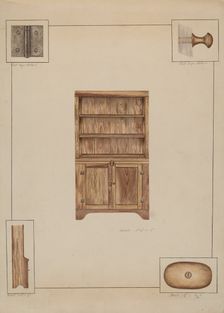 Tewer or Cupboard, c. 1938. Creator: Sarah F. Williams