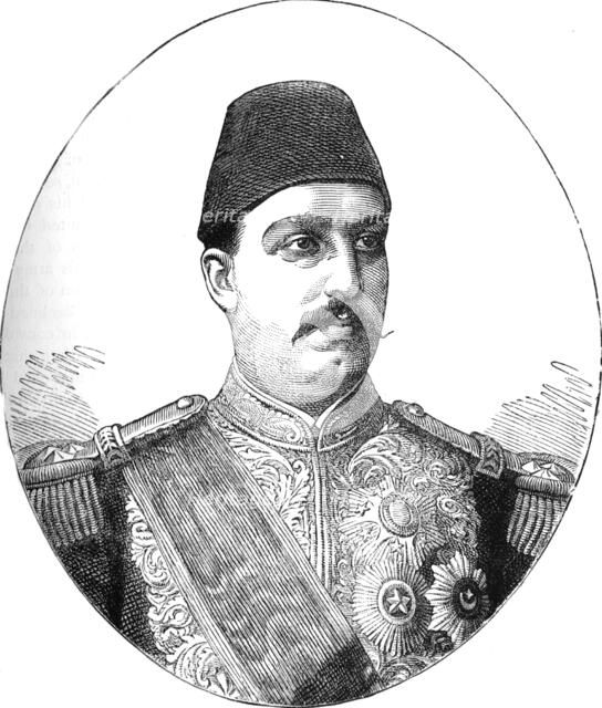 'Tewfik, Khedive of Egypt', c1882. Artist: Unknown.