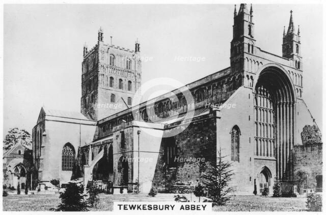 Tewkesbury Abbey, 1937. Artist: Unknown