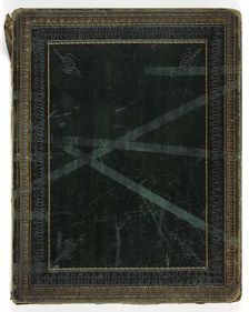 Text and cover, from Illustrations of the Bible, 1833-35. Creator: John Martin