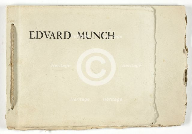 Text, from Meier-Graefe portfolio, published 1895. Creator: Edvard Munch.