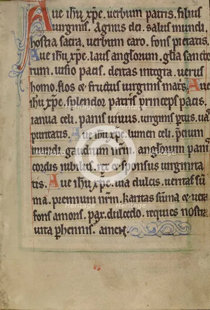 Text Page, 1190-1200; text added about 1200-1250. Creator: Unknown.