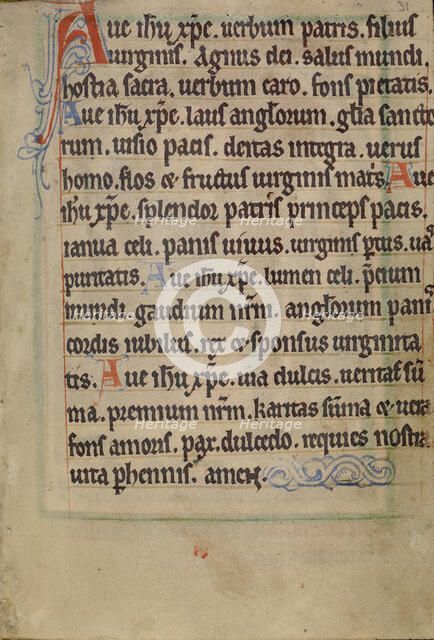 Text Page, 1190-1200; text added about 1200-1250. Creator: Unknown.