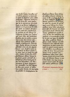 Text Page, about 1470-1475. Creator: Unknown