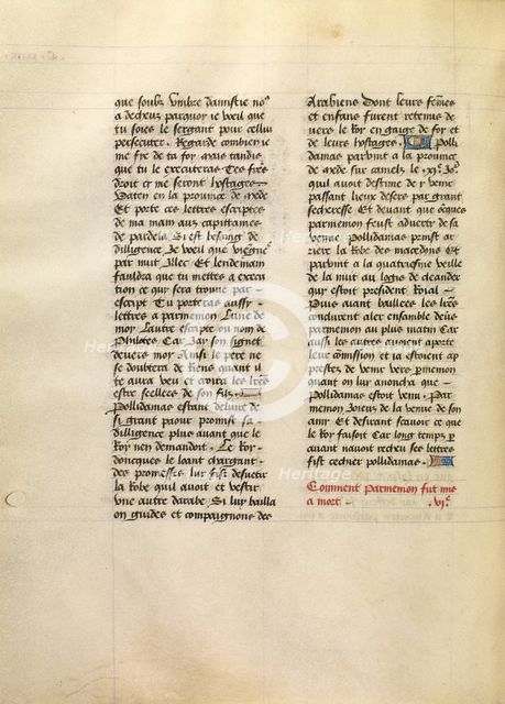 Text Page, about 1470-1475. Creator: Unknown.