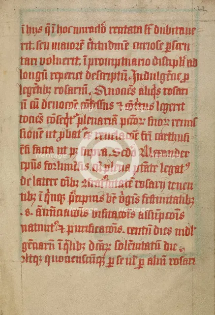 Text Page, about 1480-1490. Creator: Unknown.