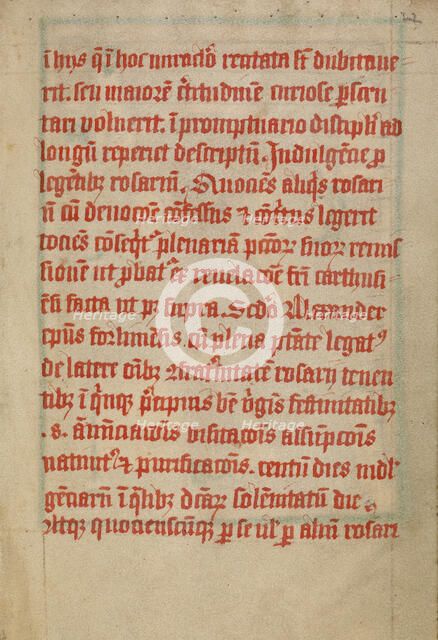 Text Page, about 1480-1490. Creator: Unknown.