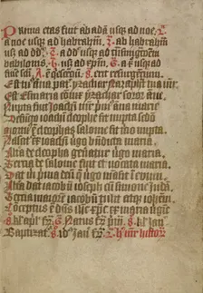 Text Page, about 1480-1490. Creator: Unknown