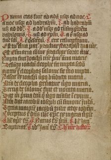 Text Page, about 1480-1490. Creator: Unknown