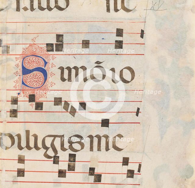 Text Page, about 1392-1402. Creator: Unknown.