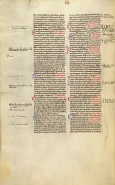 Text Page; Decretum, about 1170-1180. Creator: Unknown