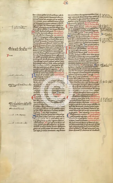 Text Page; Decretum, about 1170-1180. Creator: Unknown.
