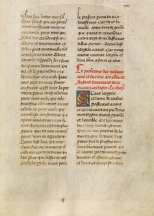 Text Page; Les Visions du chevalier Tondal, 1475. Creator: Unknown