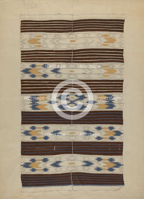 Textile, 1935/1942. Creator: Unknown.