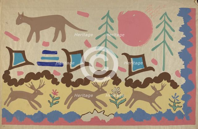 Textile, 1935/1942. Creator: Unknown.