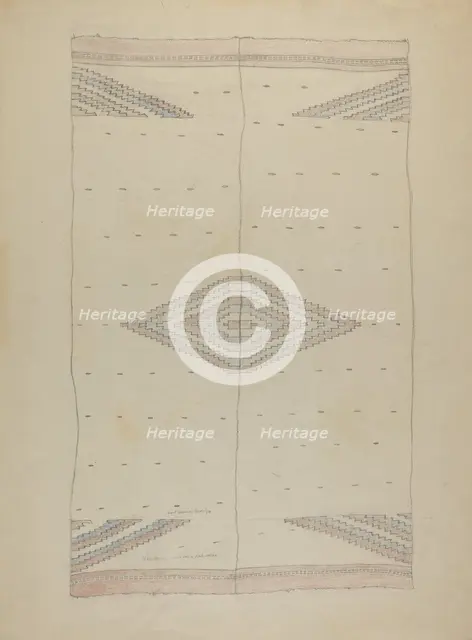 Textile, 1935/1942. Creator: Unknown.