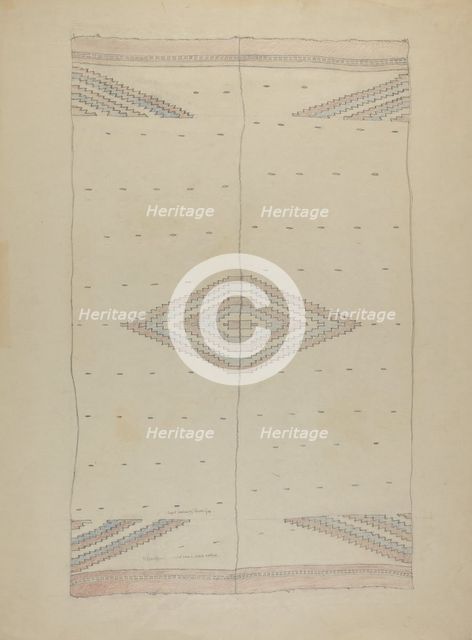 Textile, 1935/1942. Creator: Unknown.