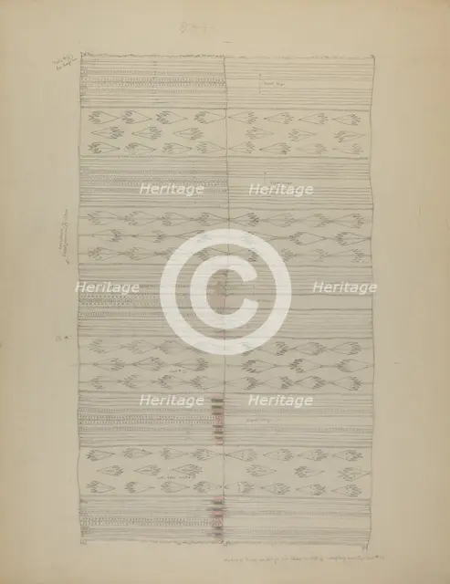 Textile, 1935/1942. Creator: Unknown.