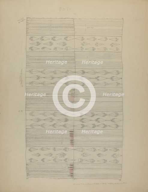 Textile, 1935/1942. Creator: Unknown.