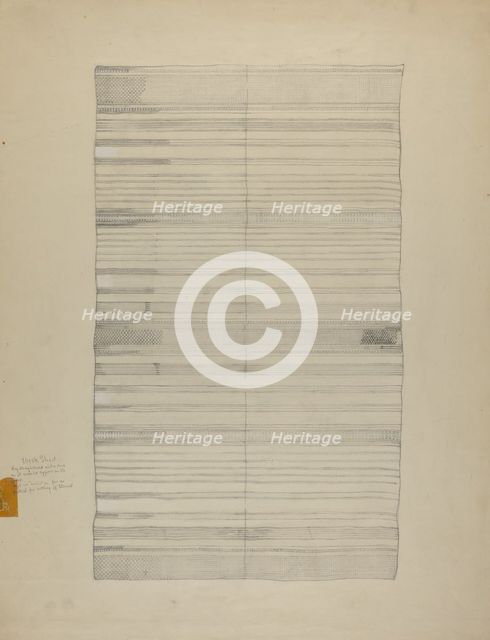 Textile, 1935/1942. Creator: Unknown.