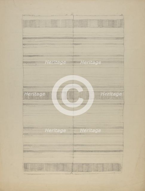 Textile, 1935/1942. Creator: Unknown.