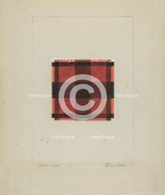 Textile, 1935/1942. Creator: Clyde L. Cheney.