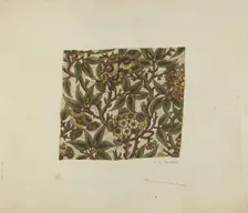 Textile, 1935/1942. Creator: E.A. Smaller
