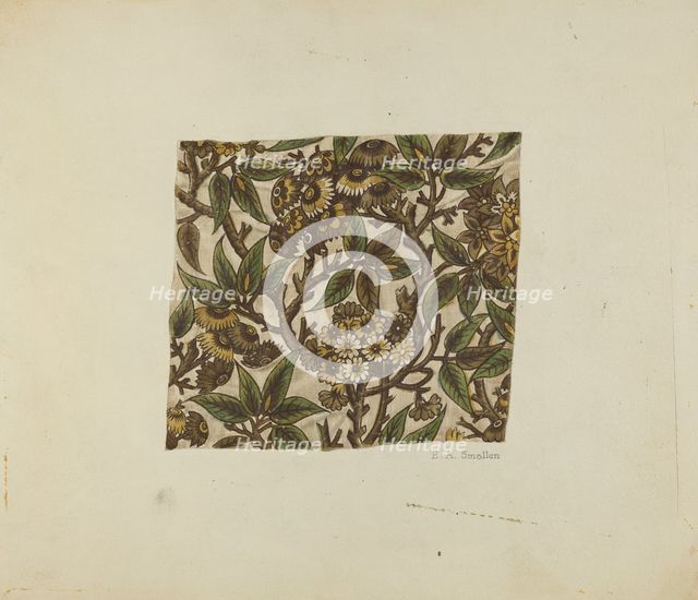 Textile, 1935/1942. Creator: E.A. Smaller.