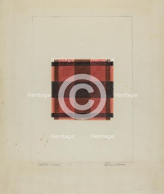Textile, 1935/1942. Creator: Clyde L. Cheney.