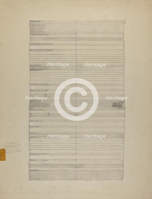 Textile, 1935/1942. Creator: Unknown.