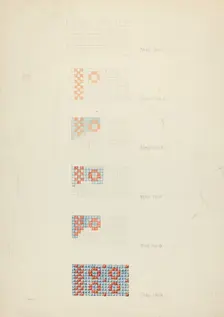 Textile: Technique Demonstration, 1935/1942. Creator: Unknown