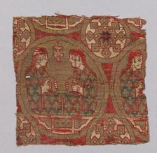 Textile with Musicians, Spain, 13th century. Creator: Unknown